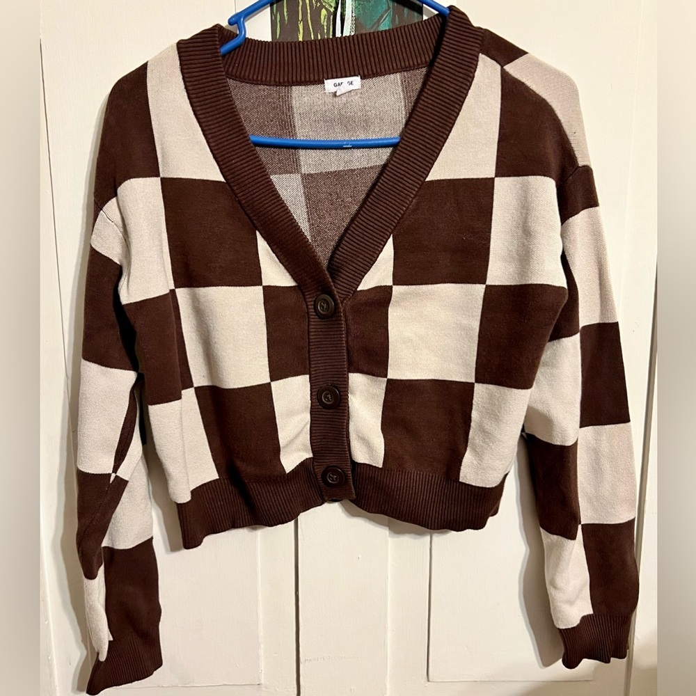 Checkered sweater